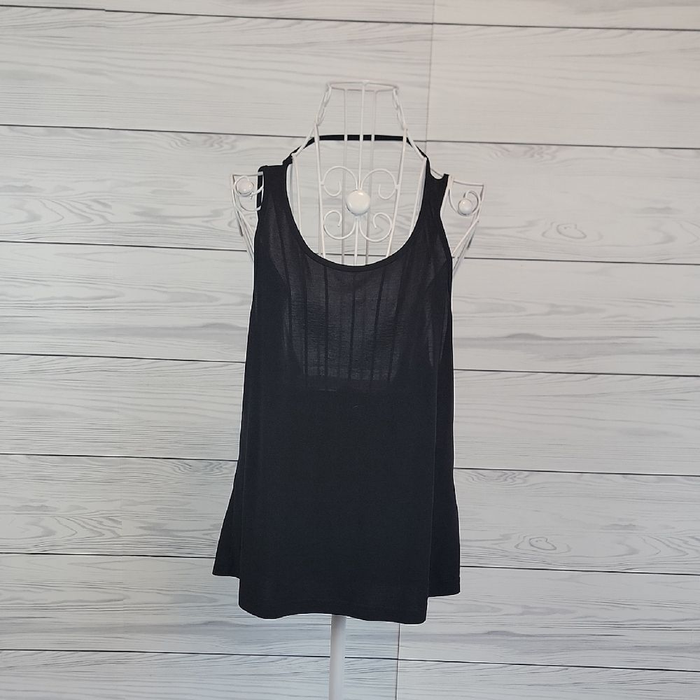 Oyanus Black Sleeveless Top Backless Womens Size L